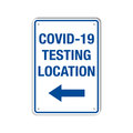 Lyle COVID Decal, Covid-19 Testing Location, 7x10 Reflective, LCUV-0015-RD_7x10 LCUV-0015-RD_7x10